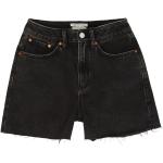 Schwarze Unifarbene Tom Tailor Denim Jeans-Shorts aus Denim für Damen Größe M für den für den Sommer 