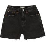 Schwarze Unifarbene Tom Tailor Denim Jeans-Shorts aus Denim für Damen Größe XXL für den für den Sommer 