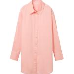 Reduzierte Rosa Unifarbene Oversize Tom Tailor Denim Damenjeanshemden aus Denim Größe XL 