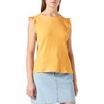 Reduzierte Orange Tom Tailor Denim T-Shirts mit Knopf für Damen Größe XS 