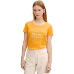 Reduzierte Orange Tom Tailor Denim T-Shirts für Damen Größe L 