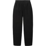 Schwarze Unifarbene Tom Tailor Denim Tapered Jeans aus Leinen für Damen Größe XL 