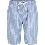 Blaue Gestreifte Tom Tailor Denim Jeans-Bermudas aus Denim für Herren Größe M für den für den Sommer 