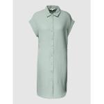 Reduzierte Mintgrüne Unifarbene Tom Tailor Denim Herbstkleider aus Baumwolle für Damen Größe XS 