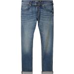 Blaue Unifarbene Tom Tailor Denim Straight Leg Jeans aus Denim für Herren Größe XL Weite 29, Länge 32 