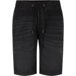 Schwarze Unifarbene Tom Tailor Denim Jeans-Shorts aus Denim für Herren Größe M für den für den Sommer 