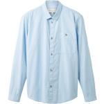Reduzierte Blaue Tom Tailor Denim Herrenjeanshemden aus Denim Größe XL 