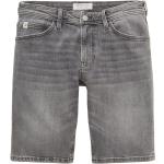 Reduzierte Graue Unifarbene Tom Tailor Denim Jeans-Shorts aus Denim für Herren Größe S für den für den Sommer 