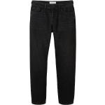 Reduzierte Schwarze Unifarbene Loose Fit Tom Tailor Denim Baggy Jeans & Loose Fit Jeans aus Denim für Herren Größe XXL Weite 31, Länge 32 