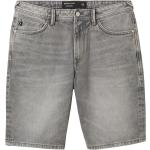 Graue Unifarbene Tom Tailor Denim Jeans-Shorts aus Denim für Herren Größe XL für den für den Sommer 