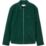 Reduzierte Grüne Unifarbene Tom Tailor Denim Herrenjeanshemden aus Cord Größe L 