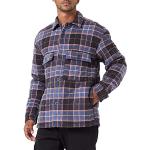 Blaue Gesteppte Tom Tailor Denim Hemdjacken aus Baumwolle für Herren Größe XL für den für den Herbst 