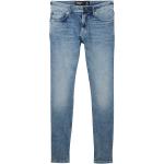 Blaue Unifarbene Tom Tailor Denim Slim Fit Jeans aus Denim für Herren Weite 33, Länge 32 