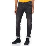 Schwarze Tom Tailor Denim Slim Fit Jeans mit Reißverschluss aus Denim für Herren Weite 31 