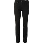 Schwarze Bestickte Tom Tailor Denim Slim Fit Jeans aus Denim für Herren Weite 33, Länge 32 