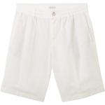 Weiße Unifarbene Tom Tailor Denim Jeans-Shorts aus Denim für Herren Größe XL 