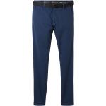 Blaue Unifarbene Tom Tailor Denim Chino-Shorts mit Gürtel aus Denim für Herren Größe XXL Weite 31 