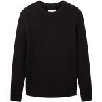 Reduzierte Schwarze Unifarbene Tom Tailor Denim Herrensweatshirts aus Denim Größe S 
