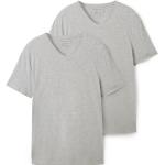Graue Unifarbene Tom Tailor Denim T-Shirts für Herren Größe L 2-teilig 