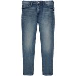Blaue Unifarbene Tom Tailor Denim Slim Fit Jeans aus Denim für Herren Weite 32, Länge 34 