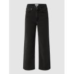 Reduzierte Schwarze Tom Tailor Denim High Waist Jeans aus Baumwollmischung für Damen Größe XS 