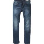 Blaue Unifarbene Tom Tailor Denim Straight Leg Jeans mit Reißverschluss aus Denim für Herren Weite 33, Länge 34 