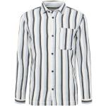 Reduzierte Weiße Gestreifte Langärmelige Tom Tailor Denim Kentkragen Hemden mit Kent-Kragen aus Baumwolle für Herren Größe S für den für den Frühling 
