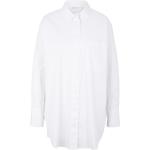 Weiße Oversize Tom Tailor Denim Hemdblusen aus Denim für Damen Größe M 