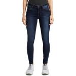 Reduzierte Graue Bestickte Tom Tailor Denim Jeans mit Stickerei mit Reißverschluss aus Denim für Damen Größe XS 