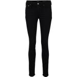 Reduzierte Schwarze Bestickte Tom Tailor Denim Jeans mit Stickerei mit Reißverschluss aus Denim für Damen Größe XS 