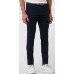 Dunkelblaue Tom Tailor Denim Slim Fit Jeans mit Gürtel aus Baumwolle für Herren Größe XL Weite 29, Länge 32 