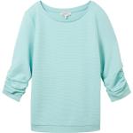 Pastelltürkise Unifarbene Damensweatshirts aus Denim Größe XL 