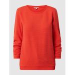 Rote 3/4-ärmelige Tom Tailor Denim Damensweatshirts aus Baumwollmischung Größe XS 