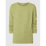 Reduzierte Grüne 3/4-ärmelige Tom Tailor Denim Damensweatshirts aus Baumwollmischung Größe XS 