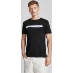 Schwarze Tom Tailor Denim T-Shirts aus Baumwolle für Herren Größe S 
