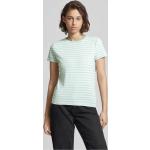 Mintgrüne Gestreifte Tom Tailor Denim T-Shirts aus Baumwolle für Damen Größe S 