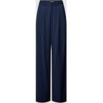 Marineblaue Gestreifte Tom Tailor Denim Wide Leg Jeans & Relaxed Fit Jeans aus Viskose für Damen Größe M 