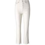 Weiße Tom Tailor High Waist Jeans mit Reißverschluss aus Denim für Damen 