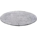 Silberne Tom Tailor Runde Runde Hochflorteppiche 180 cm aus Kunstfell 