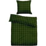Grüne Tom Tailor Flanellbettwäsche mit Reißverschluss aus Flanell 200x200 