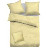 Gelbe Tom Tailor Bio Quadratische Leinenbettwäsche aus Baumwolle kühlend 135x200 3-teilig 