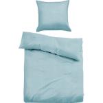 Blaue Tom Tailor Bio Quadratische Leinenbettwäsche aus Baumwolle kühlend 155x220 3-teilig 
