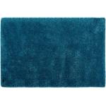 Blaue Unifarbene Tom Tailor Hochflorteppiche aus Kunstfaser 
