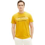 Gelbe Unifarbene Kurzärmelige Tom Tailor T-Shirts für Herren Größe M für den für den Sommer 