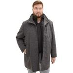 Reduzierte Schwarze Gesteppte Tom Tailor Maxi Stehkragen Wollmäntel aus Wolle für Herren Größe 4 XL für den für den Winter 