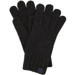 Reduzierte Schwarze Unifarbene Tom Tailor Strick-Handschuhe für Herren Größe M für den für den Winter 