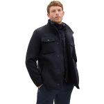 Reduzierte Blaue Gesteppte Tom Tailor Maxi Stehkragen Langmäntel aus Wolle für Herren Größe M für den für den Winter 