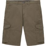 Grüne Unifarbene Tom Tailor Cargo-Shorts für Herren 