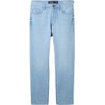 Blaue Unifarbene Tom Tailor Straight Leg Jeans aus Denim für Herren Weite 38, Länge 34 