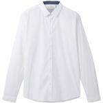 Weiße Unifarbene Tom Tailor Kentkragen Hemden mit Kent-Kragen für Herren Größe XL 